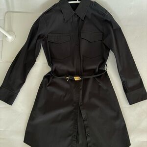 Theory Black Shirt Dresswith belt